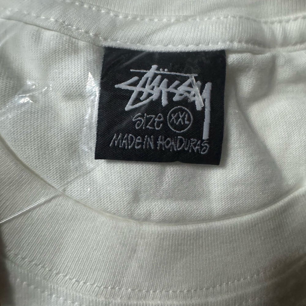 Stussy Basic Script White 2XL NWT in bag NWT - image 4